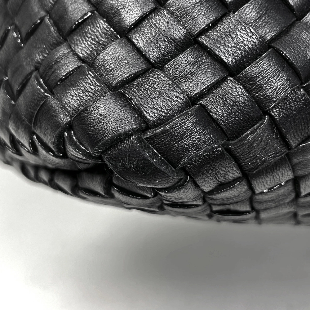 Bottega Veneta Intrecciato Tote Bag Butterfly Motif Leather Black - Picture 3 of 7